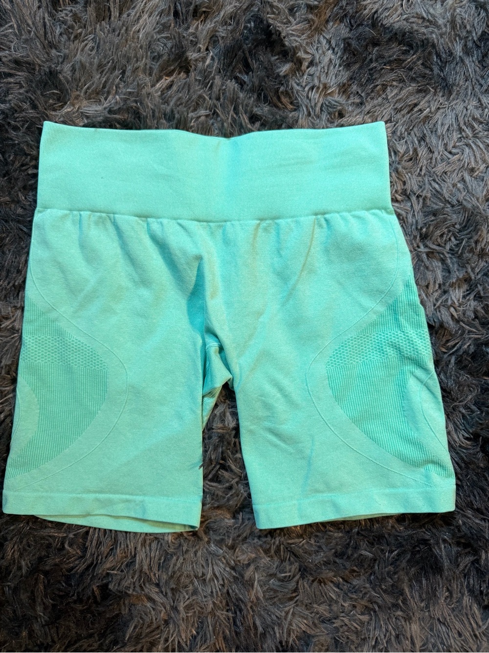 NVGTN Mint Green High-Rise Bike Shorts